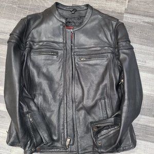 Maverick Men's Motorcycle Leather Jacket - Large